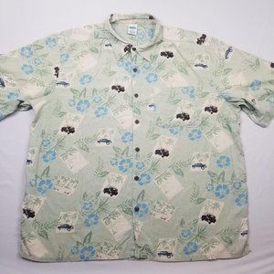Third Coast Mens Hawaiian Classic Car Button Shirt